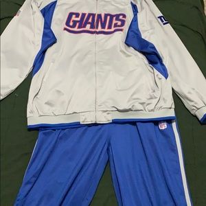 NY GIANTS JACKET AND PANTS OUTFIT